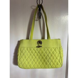Vera Bradley Vibrant Green Quilted Tote‎ Bag
